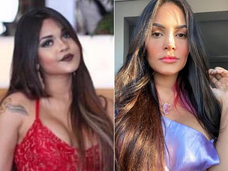 Antes e depois Flayslane do BBB20